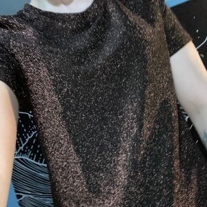 Sparkly black top